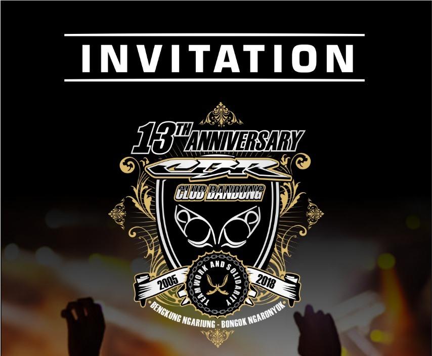 Honda Community - Undangan 13th Anniversary CBR Club Bandung